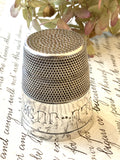 Vintage silver plate 'Just a Thimble Full' jigger
