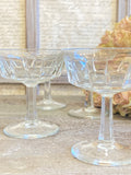 Set of 4 champagne coupes
