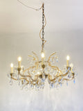 Vintage 8 arm Marie Therese chandelier