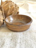 Small Victorian turned treen bowl