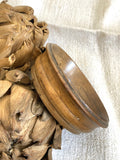 Small Victorian turned treen bowl