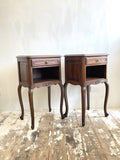 Pair of vintage French bedside cabinets
