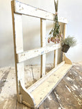 Rustic pale pink kitchen rack