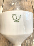 Vintage German ceramic straining funnels