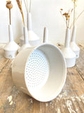 Vintage German ceramic straining funnels