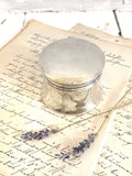 Sterling silver dressing table pot 1912