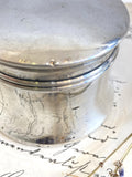 Sterling silver dressing table pot 1912