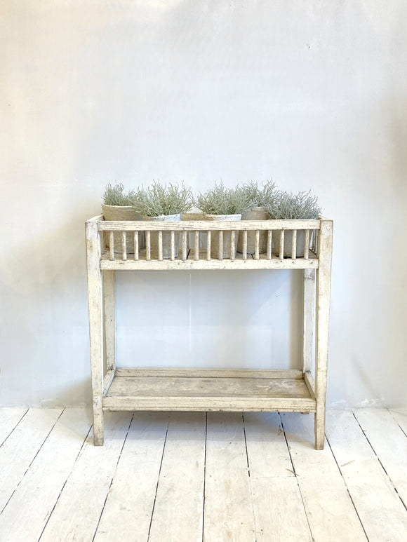 Antique French plant stand with original paint