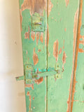 Rustic old doors with green paint - 3 available