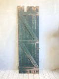 Rustic old doors with green paint - 3 available