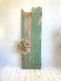 Rustic old doors with green paint - 3 available