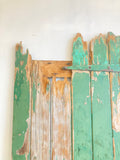 Rustic old doors with green paint - 3 available