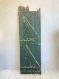 Rustic old doors with green paint - 3 available