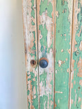 Rustic old doors with green paint - 3 available