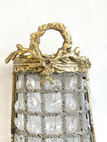 Pair of vintage button empire wall lights