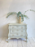 Vintage painted bombe chest B