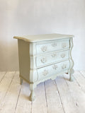 Vintage painted bombe chest B