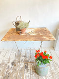 Antique French folding garden table
