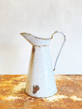 Large vintage French enamel jug