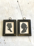 Trio of framed silhouettes