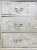 Victorian chest with original swag decoration