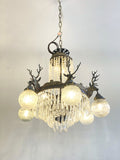 Antique stag head chandelier