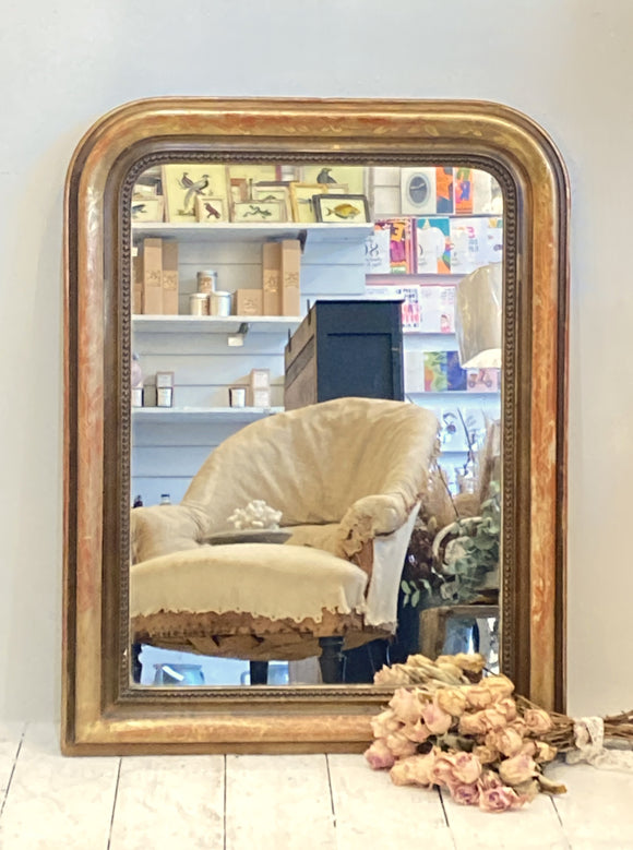 C19th French Louis Philippe mirror A