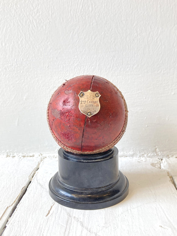 WWII trophy cricket ball