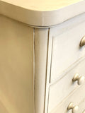Large painted Victorian chest of drawers