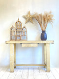 Rustic French console table