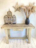 Rustic French console table