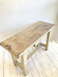 Rustic French console table