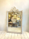Painted antique French mirror