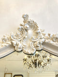 Painted antique French mirror