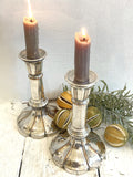 Victorian silver plated candlesticks