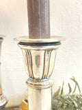 Victorian silver plated candlesticks