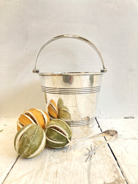 Early 1900's silver plated ice bucket