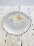 Antique silver plated compote