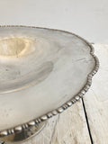 Antique silver plated compote