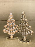 Champagne crystal Christmas trees