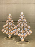 Champagne crystal Christmas trees