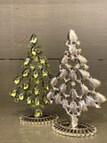Green crystal Christmas trees