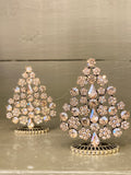 Little champagne crystal Christmas trees