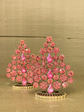 Little pink crystal Christmas trees