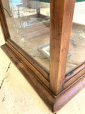 Victorian mirror-backed display cabinet
