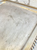 Antique silver plate tray