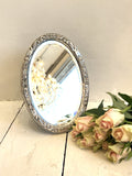 Sterling silver dressing table mirror