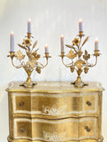 Pair of antique chapel candelabra