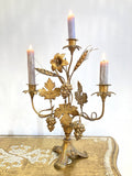 Pair of antique chapel candelabra