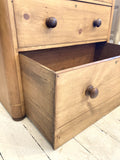 Victorian pine 2 over 2 chest of drawers